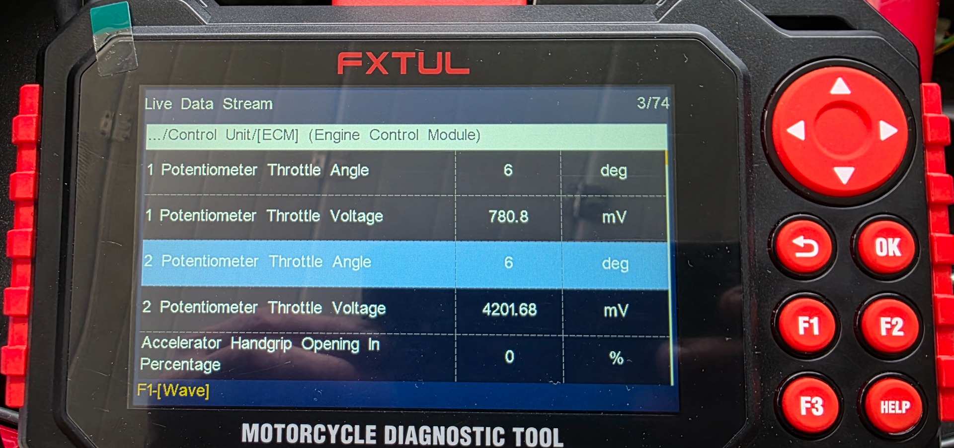 Motorfiets diagnose FXTUL 7 tool